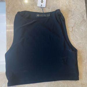 Black crop top size small